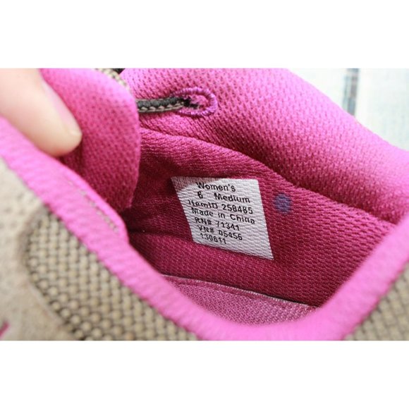 LL Bean Brown Pink Leather Mesh Tek 2.5 WP Trail Hiking Sneakers 6 M - Picture 7 of 9